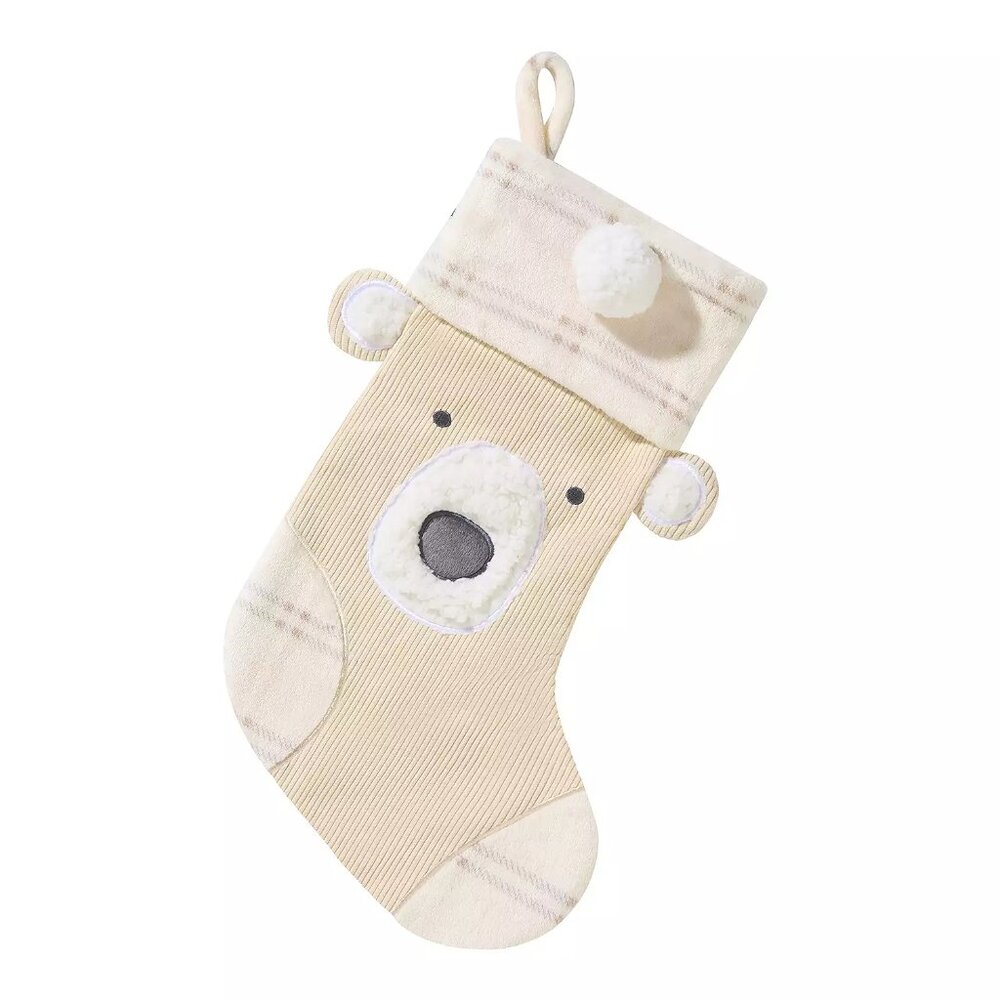 St. Nicholas Square Cozy Bear Christmas Stocking